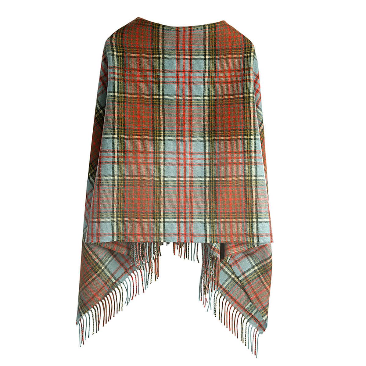 Georgia Anderson Weathered Tartan Lambswool Poncho